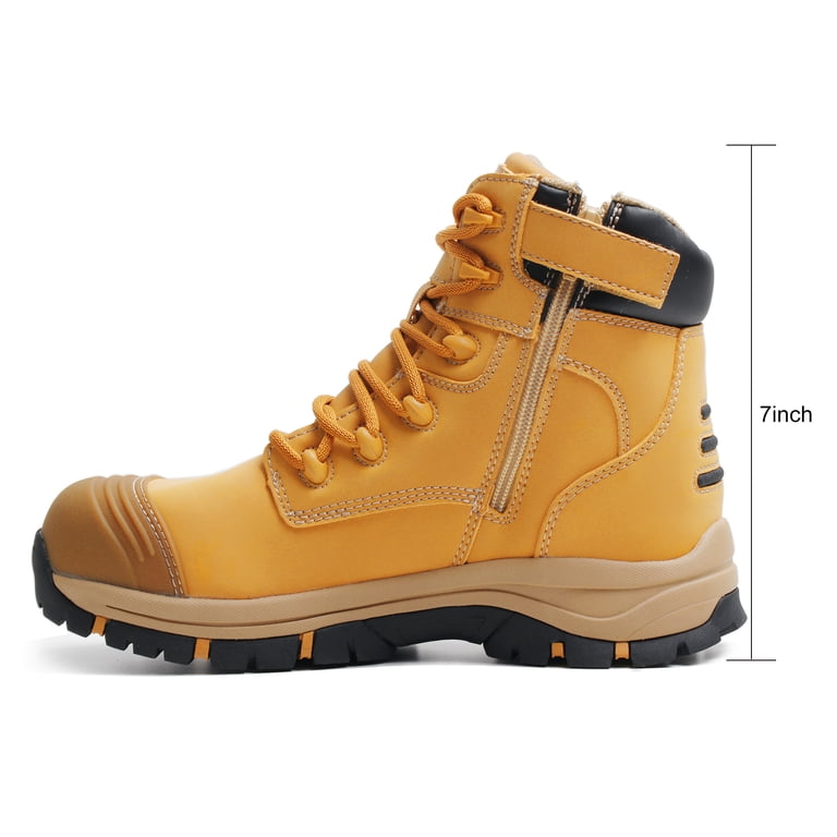 Waterproof Composite Toe Work Boots with YKK Side Zipper Amazon.com: HANDMEN Work Boots for Men, Composite Toe, YKK  main image 3