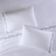thumbnail image 3 of Madison Park 4-Piece Contemporary Fabric Sheet Set in White/Green, 3 of 14