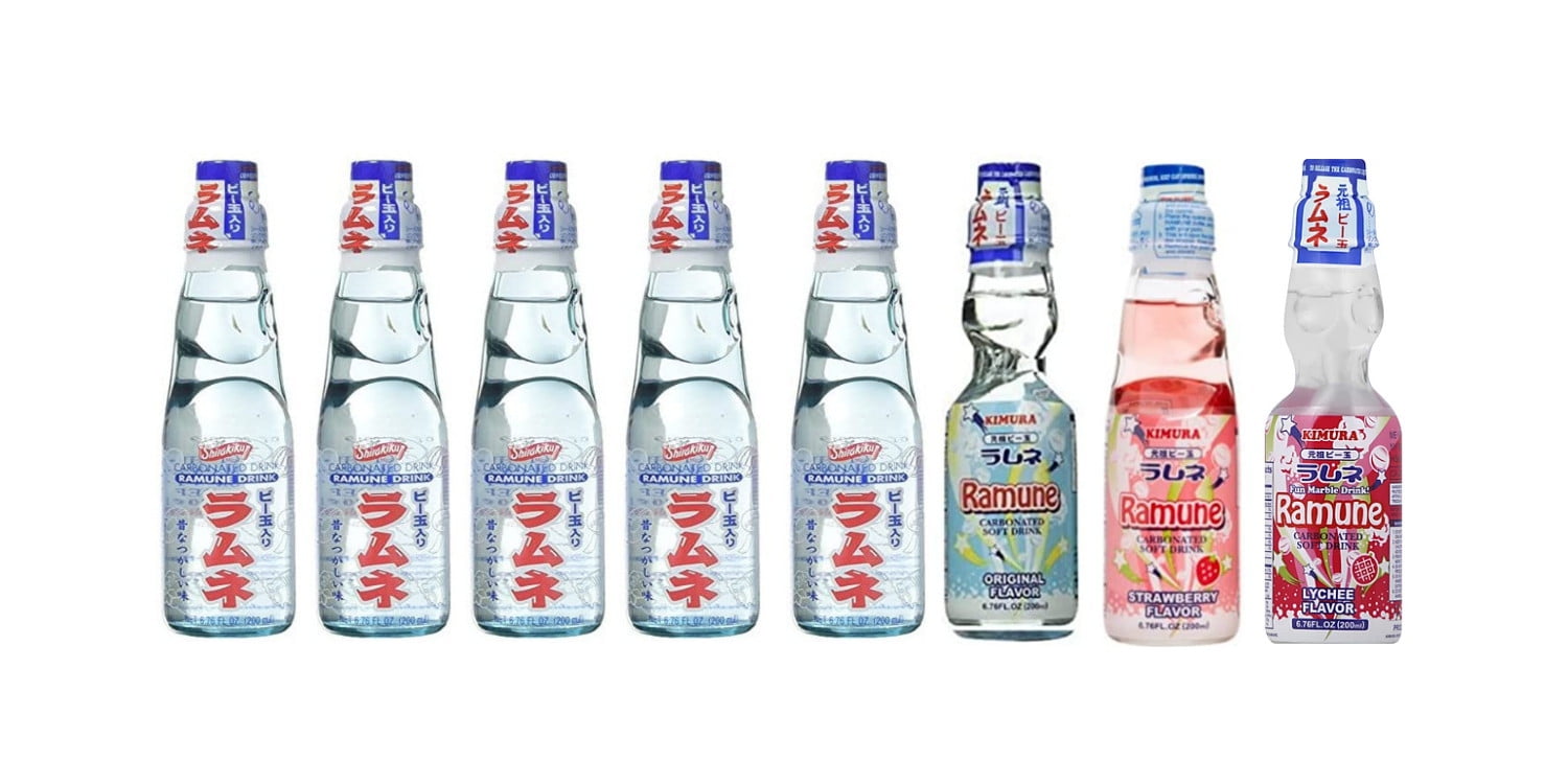 RAMUNE Japanese Soft Drink multipack, 8 Bottles, 6.76 Fluid Ounce