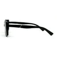 thumbnail image 4 of SA106 Diva Classic 90s Designer Rectangular Plastic Chic Sunglasses Black Smoke, 4 of 4