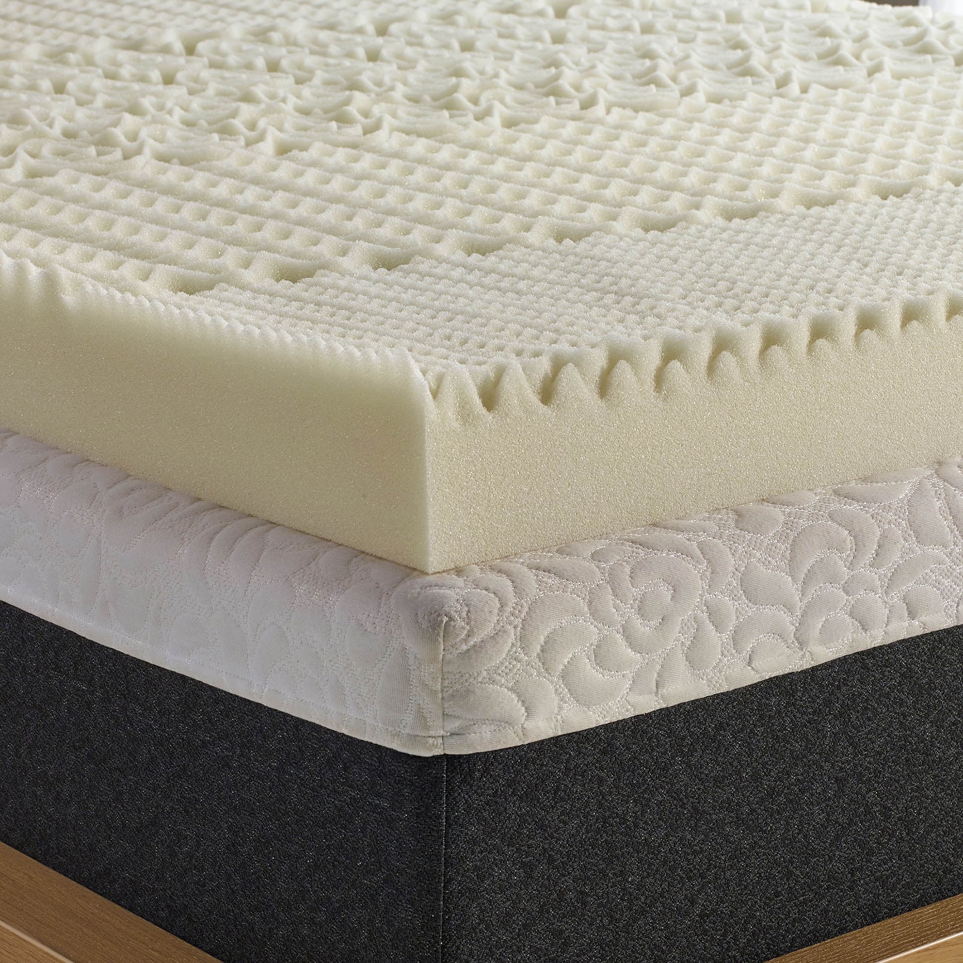 Isotonic+ Memory Foam Mattress Topper, 5 Zone, King, 4 inch, Isotonic
