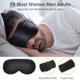 thumbnail image 6 of Silk Eye Mask, 2 Pack Natural Silk Sleep Mask with Adjustable Strap and Ear Plugs, Eye Sleep Shade Cover, Blocks Light Sleeping Eye Mask for Women Men, 6 of 6