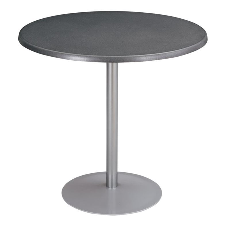 Safco Entourage 32 Round Patio Bistro Table Top In Anthracite