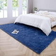 thumbnail image 3 of YJ.GWL Soft Fluffy Area Rug Shaggy Plush Rugs for Living Room Bedroom Nursery Room Carpet Home Decor,6'x9',Indigo, 3 of 7