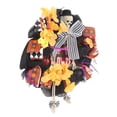thumbnail image 2 of Coronas colgantes para puerta, decoraciones coloridas para fiesta de Halloween, para puerta delantera, pared, chimenea, porche delantero, 2 of 8