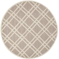 thumbnail image 2 of SAFAVIEH Cambridge Judy Geometric Wool Area Rug, Beige/Ivory, 6' x 6' Round, 2 of 7