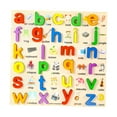thumbnail image 1 of Milaget Wooden Puzzle Interactive Matching Game for Kindergarten 3 4 5 Year Old Gift Lowercase Letters, 1 of 9