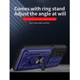 thumbnail image 4 of Case for iPhone SE 2022/2020 with Card Holder, Heavy Duty Protection Phone Case with Magnetic Ring Kickstand Slide Camera Cover for iPhone SE 2022,4.7 inch LJK Rose Gold, 4 of 8