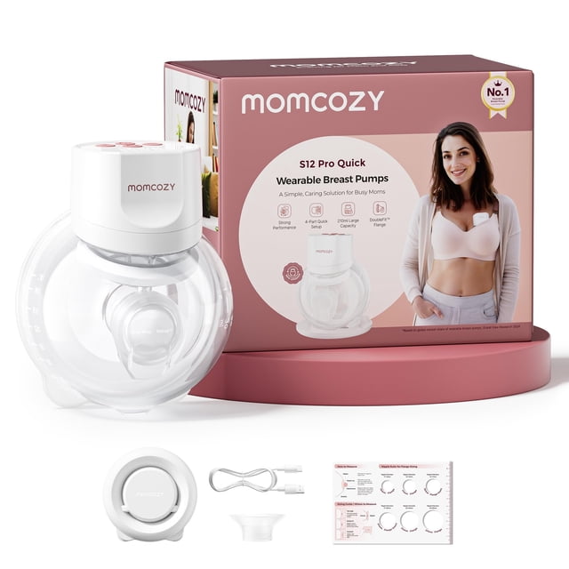 Extractor de leche Momcozy S12 Pro Quick Wearable Inalámbrico de 24 mm