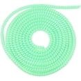 thumbnail image 1 of HUGFEGWE Spiral Cable Protector, 1.55M Chargers Cable Protector Data Cable Protective Sleeve Headphone Cable Saver for USB Data Cable(Laser Green) CJB91-61921, 1 of 8