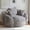 Grey, variant on GOODONE Floral Shaped Bean Bag Chair,Oversized Bean bag Sofa with 3 Pillows,Ultra Soft Plush Reading Chair,Floor Sofa Suitable for Living Rooms and Bedrooms,Pink