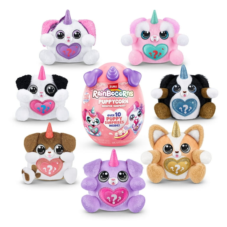 Rainbocorns Scented Puppycorn Plush Toy with Surprises, Scented