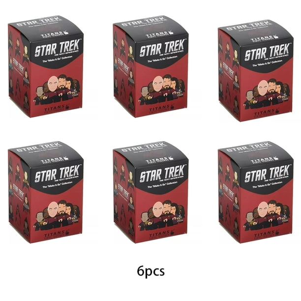 Figura de vinilo en miniatura de la colección Make It So de Star Trek: La nueva generación de Titans, modelo coleccionable de juguete Data Q Troi Yar