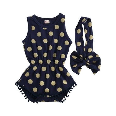 

Wayren USA Toddler Newborn Baby Girls Tassels Floral Romper Jumpsuit Outfit Clothes Summer Sunsuit 6-12 Months