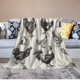 thumbnail image 6 of Throw Blanket Chicken Vintage Farm Style Blanket Soft Warm Plush Throws Farmhouse Rooster Decorative Flannel Blanket for Winter Bedding Couch And Gift for Adults Teens Kids 50"x60", 6 of 8
