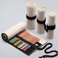 thumbnail image 3 of 36 Trous Toile Trousse Enrouler Sac Crayon Rouleaux Pochette De Crayons Trousse De Stylo Enveloppe De Crayons De Couleurs Pour Garon Fille Enfan, 3 of 5