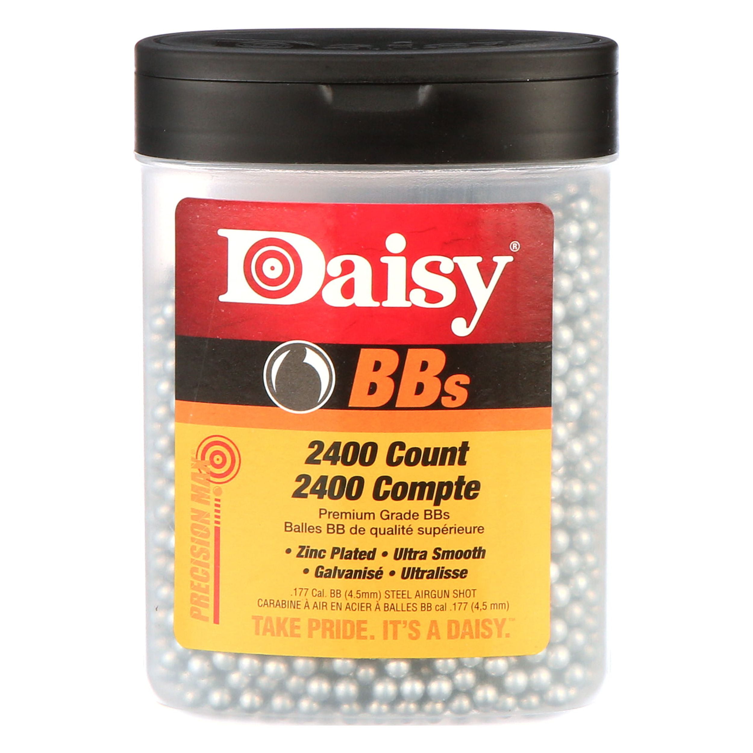 Daisy Precision Max 0.177 Caliber 2,400 Count BB Zinc Plated Daisy Precision Max 0.177 Caliber 2,400 Count BB Zinc Plated