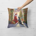 thumbnail image 2 of Flat-Coated Retriever and Santa Claus Throw Pillow, 2 of 5
