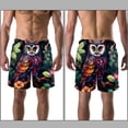 thumbnail image 3 of luoweisi Men's Beach Shorts Quick Dry Swim Trunks with Mesh Lining Cartoon Owl M, 3 of 5