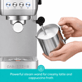 thumbnail image 6 of CASABREWS 3700 Essential Espresso Machine, 20 Bar Coffee Maker with PID Temperature Control, Pre-Infusion, Steam Wand & Stainless Steel Design., 6 of 12