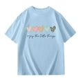 thumbnail image 3 of Tiijoy Girl's Oversized T-Shirt Casual Hearts Print Short Sleeve T Shirt Tee, Sizes 3-14, 3 of 5
