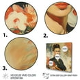 thumbnail image 3 of Designart "Vintage Portrait of Frida" Fashion Framed Wall Art Decor - Glam Orange Woman Mexican Hallway Framed Wall Art Decor, 3 of 6