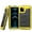 Yellow, variant on Dteck Case for Apple iPhone 12 Pro Max 6.7-inch,Luxuy Metal Waterproof Shockproof Rubber Hybrid Aluminum Alloy Back Case with nano waterproof membrane Cover,Black
