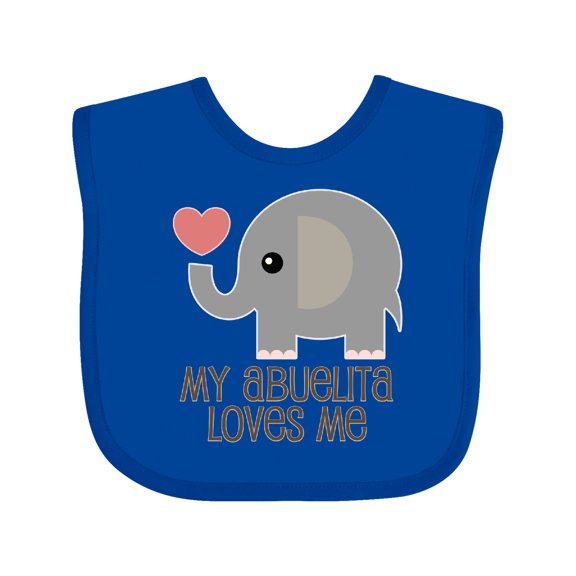 Inktastic My Abuelita Loves Me Grandchild Boys or Girls Baby Bib