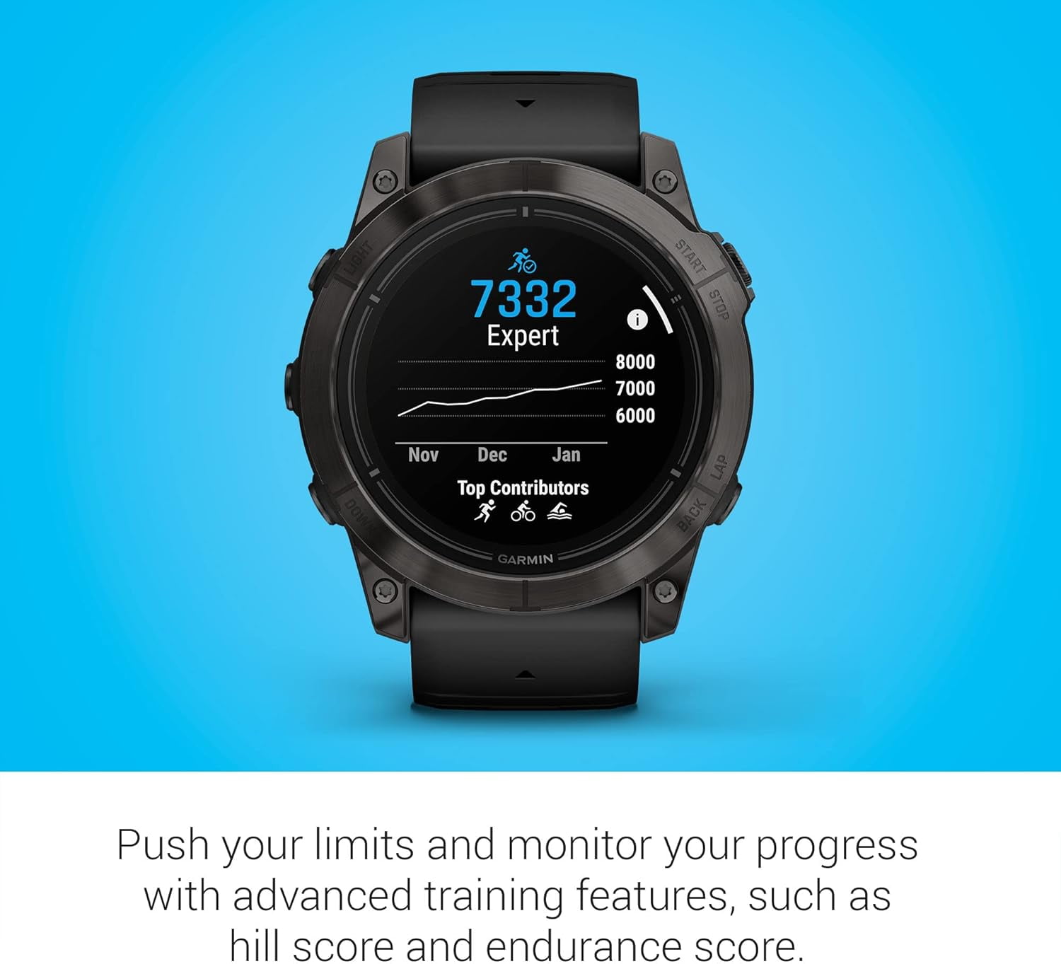 GARMIN, 361-00147-10, Epix Pro Gen 2 Sapphire Edition 51mm ,Oximeter, GPS Smartwatch, 744 Hour Battery Life, Android, iOS, Windows, macOS, Black, 1 Count