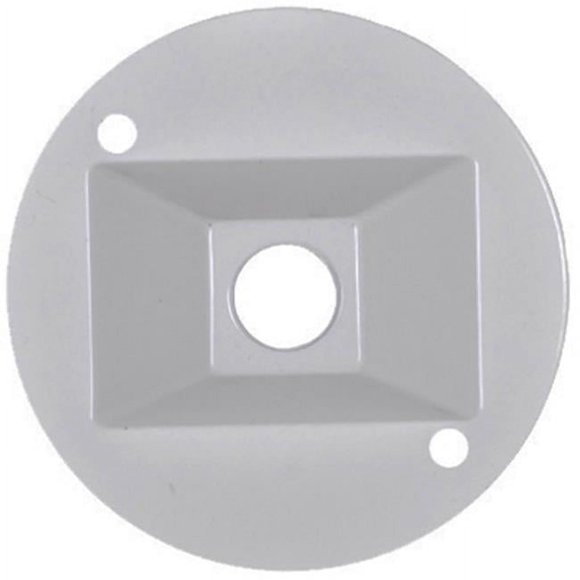 Hubbell Electrical RC-1-N-W Round Lampholder Cover- White
