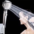 ZAROYEAX Handheld Pressurized Shower with Four Speed Water Stop Spray ...