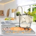 thumbnail image 5 of Autumn Dish Drying Mat for Kitchen Counter Dish Drying Pad Dish Mat, Black Stripe It''s Fall Y''all Buffalo Plaid Drying Mat for Coffee Machine Dish Rack 16x18, 5 of 8