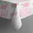 thumbnail image 3 of Pioneer Flower Floral Print Pattern Rectangle Tablecloth 60"x84", Waterproof Polyester Table Cloth, Wipeable Spillproof for Dining Camping Indoor Outdoor, 3 of 5