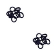 thumbnail image 3 of Minnieouse 20 piezas de anillos para el cabello, sin costuras, de alta elasticidad, decorativos, sin enganches, para coletas, para mujeres y Type5 NO5, 3 of 6