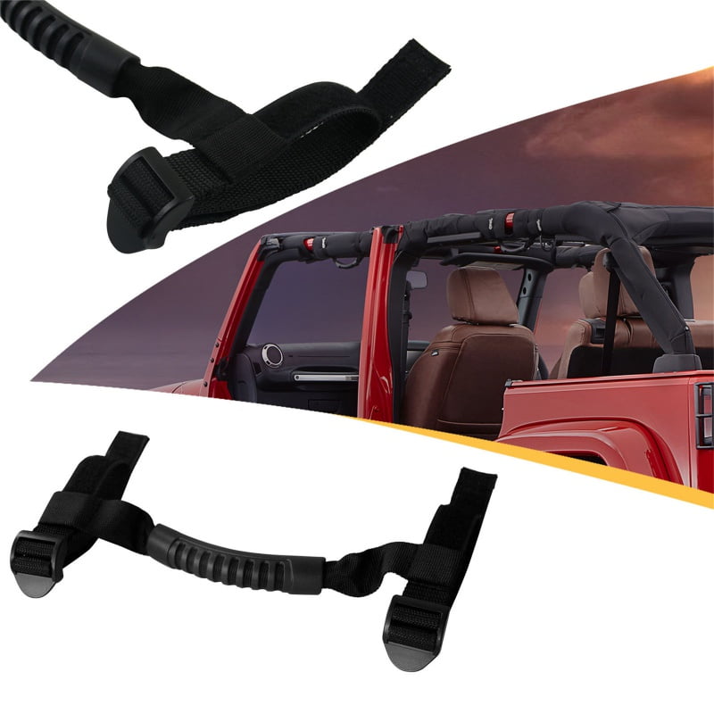 2pcs Car Grab Handle For JK YJ TJ 19872016 Rugged Ridge Rear Side Car