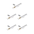 thumbnail image 2 of stanreset Pencil Extender Silver Practical Convenient Skid-proof Rotary Aluminum Alloy Drawing Pencils Tools Pen Holder Stationery Silver 5Set, 2 of 6