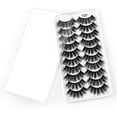 thumbnail image 2 of Kit de 10 pares de pestañas postizas, pestañas postizas 3D, pestañas largas naturales y esponjosas, pestañas postizas de banda suave reutilizables, extensión de pestañas de maquillaje negro de lujo, 2 of 5