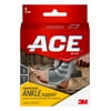 ACE Brand Compression Ankle Support, Small, White/Gray, 1/Pack