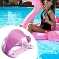 thumbnail image 1 of Piscina Inflable Flota Con Un Gran Dosel Cama Flotante Para Las Diversiones De Agua Viajes De Viaje Rosa   Silla De Flotación De La Piscina  Piscina Inflable, 1 of 10