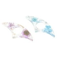 thumbnail image 2 of KAKOWELY 2Pcs Flower Page Spreader Reading Thumb Ring Transparent Page Holder (Random Color),3.35"X1.38"X0.39", 2 of 5