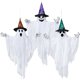 thumbnail image 1 of Decoraciones colgantes con forma de fantasma JOYIN, paquete de 3 unidades, 63 cm, color blanco para Halloween, 1 of 8