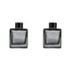 thumbnail image 1 of Wosthever Ambientador para dormitorio - Botellas cuadradas de vidrio para aromaterapia para fragancias Difusores de caña de fragancia 200 ml 200 ml gris humo 2piezas, 1 of 6
