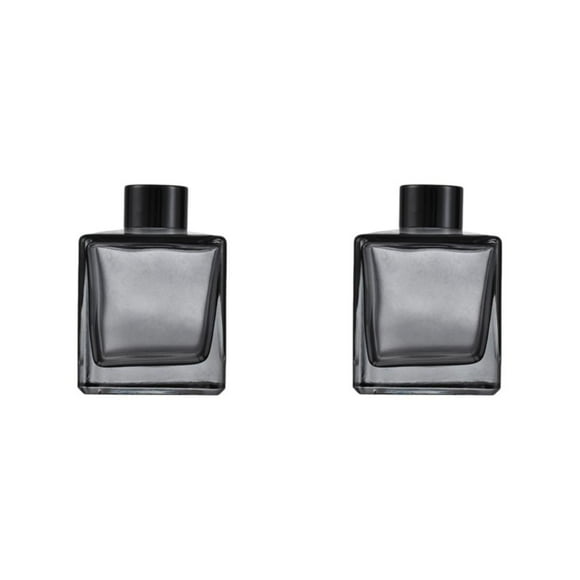 Inteprter Difusor de vidrio cuadrado vacío para fragancia: el vidrio cuadrado antideslizante inferior engrosado es simple Type5 NO5