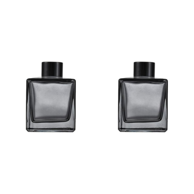 Inteprter Difusor de vidrio cuadrado vacío para fragancia: el vidrio cuadrado antideslizante inferior engrosado es simple Type5 NO5
