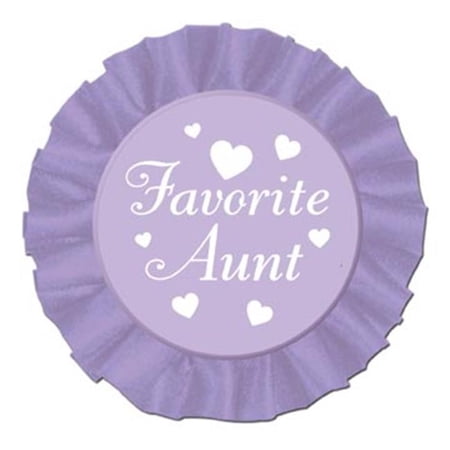 Beistle - Favorite Aunt Satin Button 3.5 inches