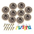 thumbnail image 4 of Universal Car Roof Headliner Repair Kit with Snap Rivets Retainer for Interior Ceiling Cloth Fixing Grey 10Pcs, 4 of 5