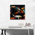 thumbnail image 2 of ARTCANVAS Koi Carp Fish Japan China Asia Pond Canvas Art Print - Size: 18" x 18" (1.50" Deep), 2 of 9
