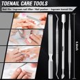 thumbnail image 3 of 7 - Piece Professional Stainless Steel Pedicure Set with Ingrown Toenail Pliers Making it Suitable for Both Home Use and Travel Gift, 3 of 8