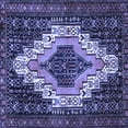 thumbnail image 1 of Ahgly Company Indoor Square Persian Blue Traditional Area Rugs, 8' Square, 1 of 4
