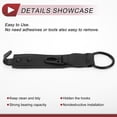 thumbnail image 7 of Unique Bargains 2 Pcs for Hanging Purses and Bags and Umbrella Etc Car Seat Headrest Hook Sturdy Car Seat Back Organizer Hooks Black Faux Leather Metal 7.6"x1.85", 7 of 7